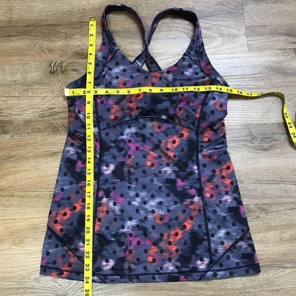 LULULEMON Tank Top Kanto Catch Me Windy Blooms Regal Plum Racerback 8 - Picture 14 of 14